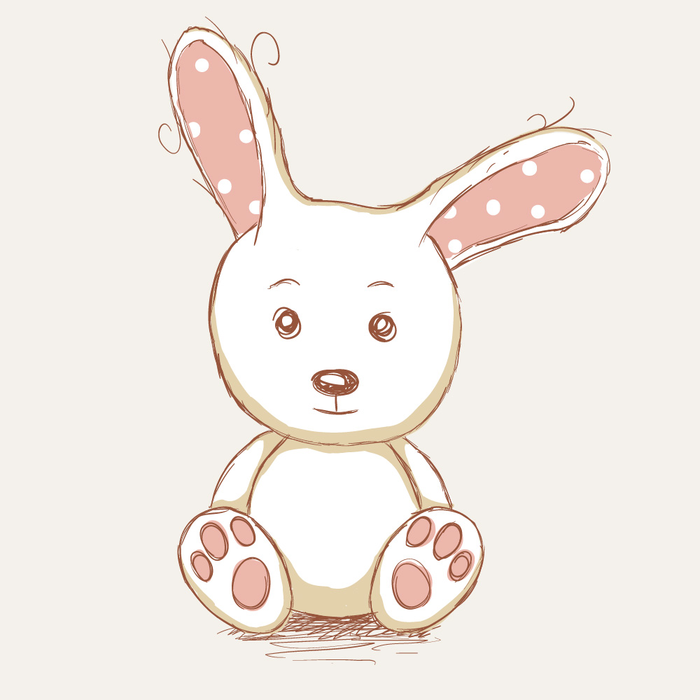 soft cuddly toy bunny
