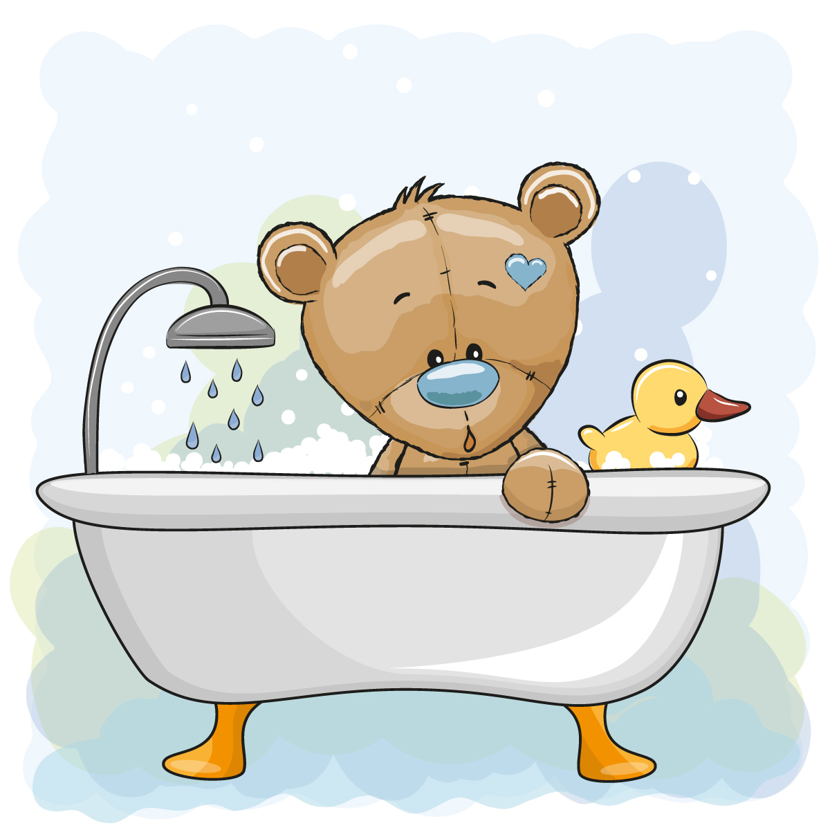Медведь в ванне